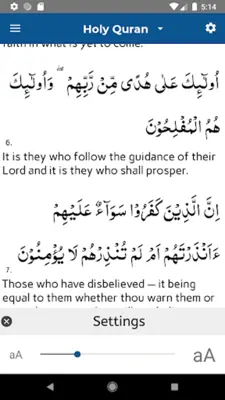 Holy Quran android App screenshot 2